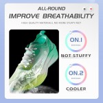 Mens Running Shoes Walking Tennis Shoes for Athletic Workout Gym Casual Non Slip Training Sneakers Breathable Knit Upper Indoor Outdoor