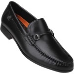 Leather Dress Shoes for Men, Luxury Classic Moc-Toe Penny Shoes Bit Slip-on Loafer for Mens