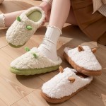 Warm Slippers for Women Womens Slide Slipper Shoes Cute Ears Comfortable Shoes for House Bedroom Indoor Winter