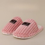 House Bedroom Slippers for Woman Corduroy Closed Toe Ladies Slides