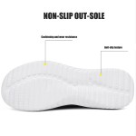 Womens Walking Shoes Mesh Casual Fashion Slip On Lightweight Breathable Sock Shoes Non-Slip Workout Hiking Sneakers