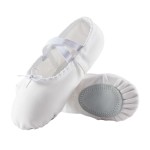 missfiona Women Canvas Ballet Slippers Dance Shoes Adult Practice Yoga Flat Belly Shoes
